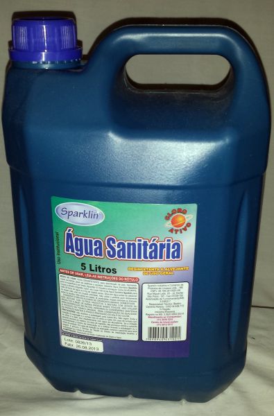 Água sanitária Sparklin, 5 litros