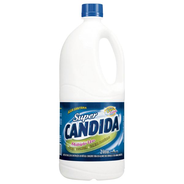 Água sanitária candida, 2 litros