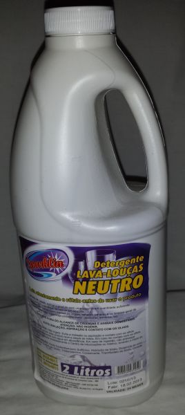 Detergente neutro, limão, marça verde, limão Sparklin, 2L.